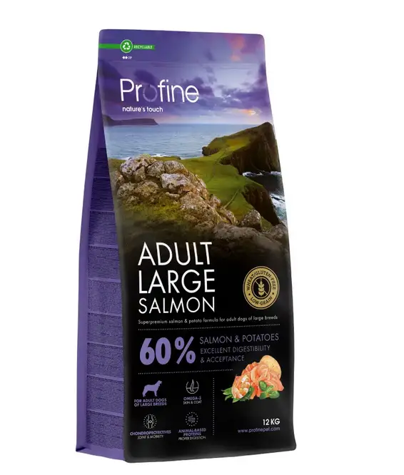 Profine Adult Large Breed Salmon&Potatoes 12кг- для собак великих порід з лососем1
