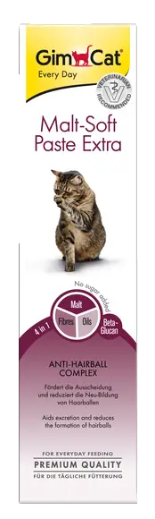 GimCat Malt Soft Extra паста для виведення шерсті 200г...