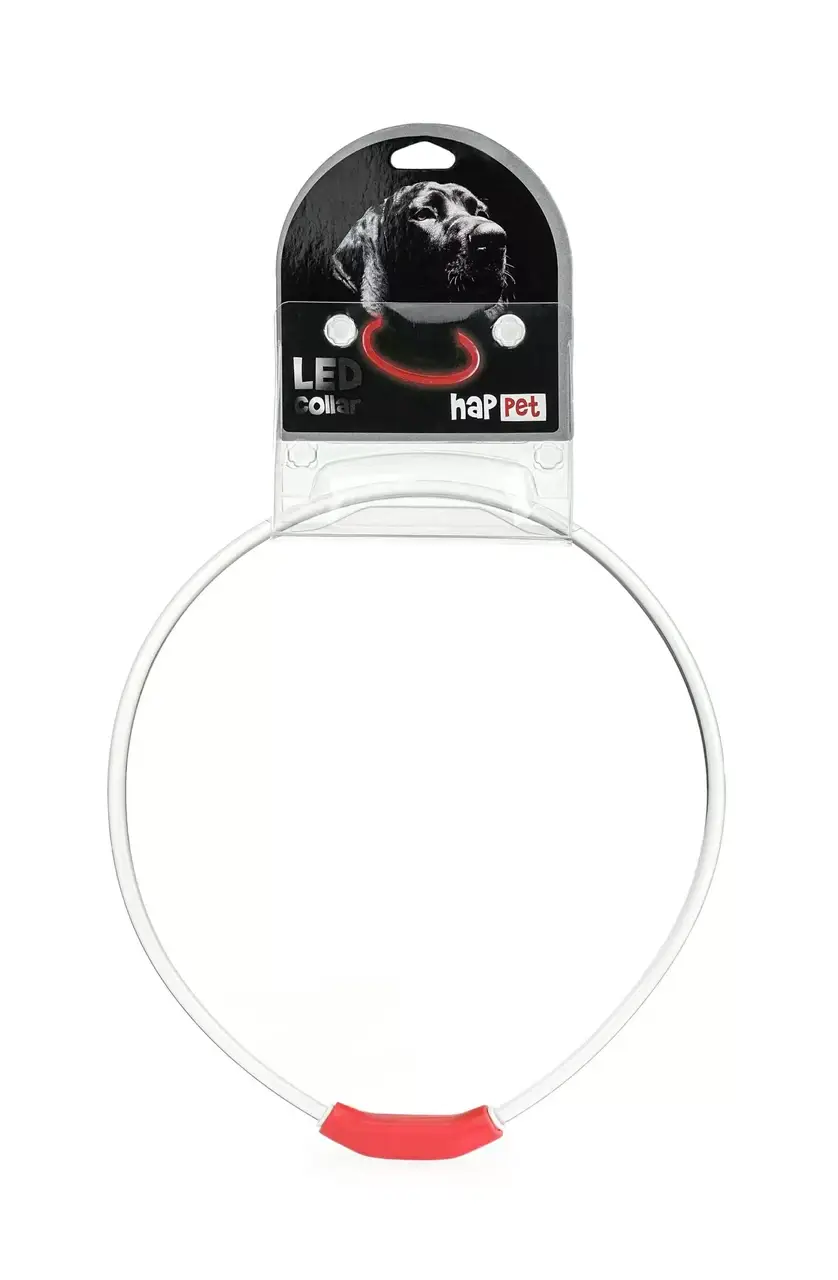 Happet нашийник (USB) світловий для собак 70 см (червоний)2